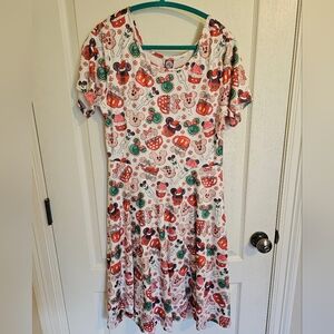 Colorful Character Print Dress